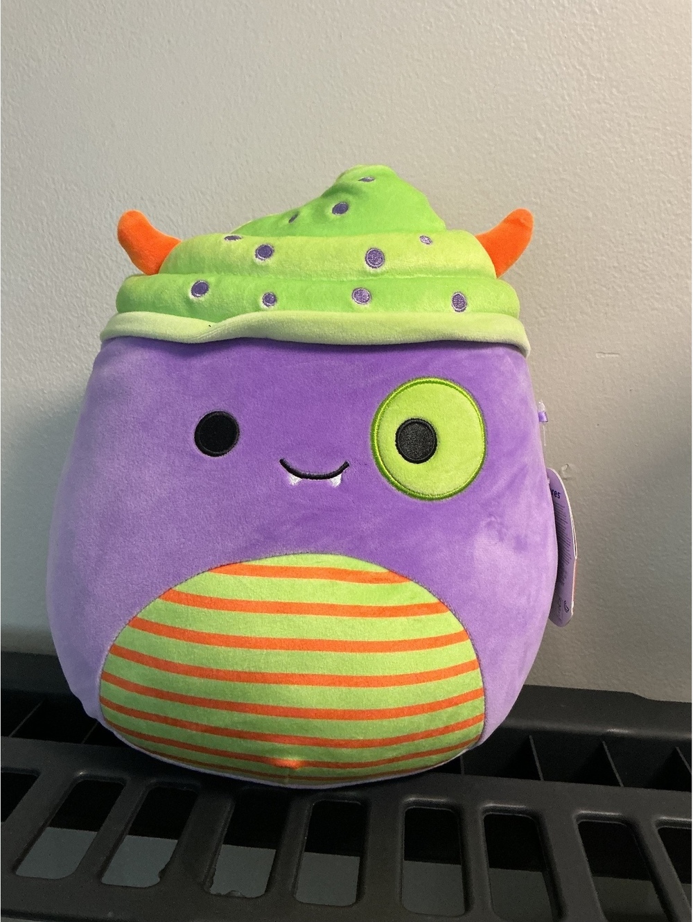 Squishmallow Marvin the Monster Plush Toy - Purple and Green, Soft Stuffed Doll